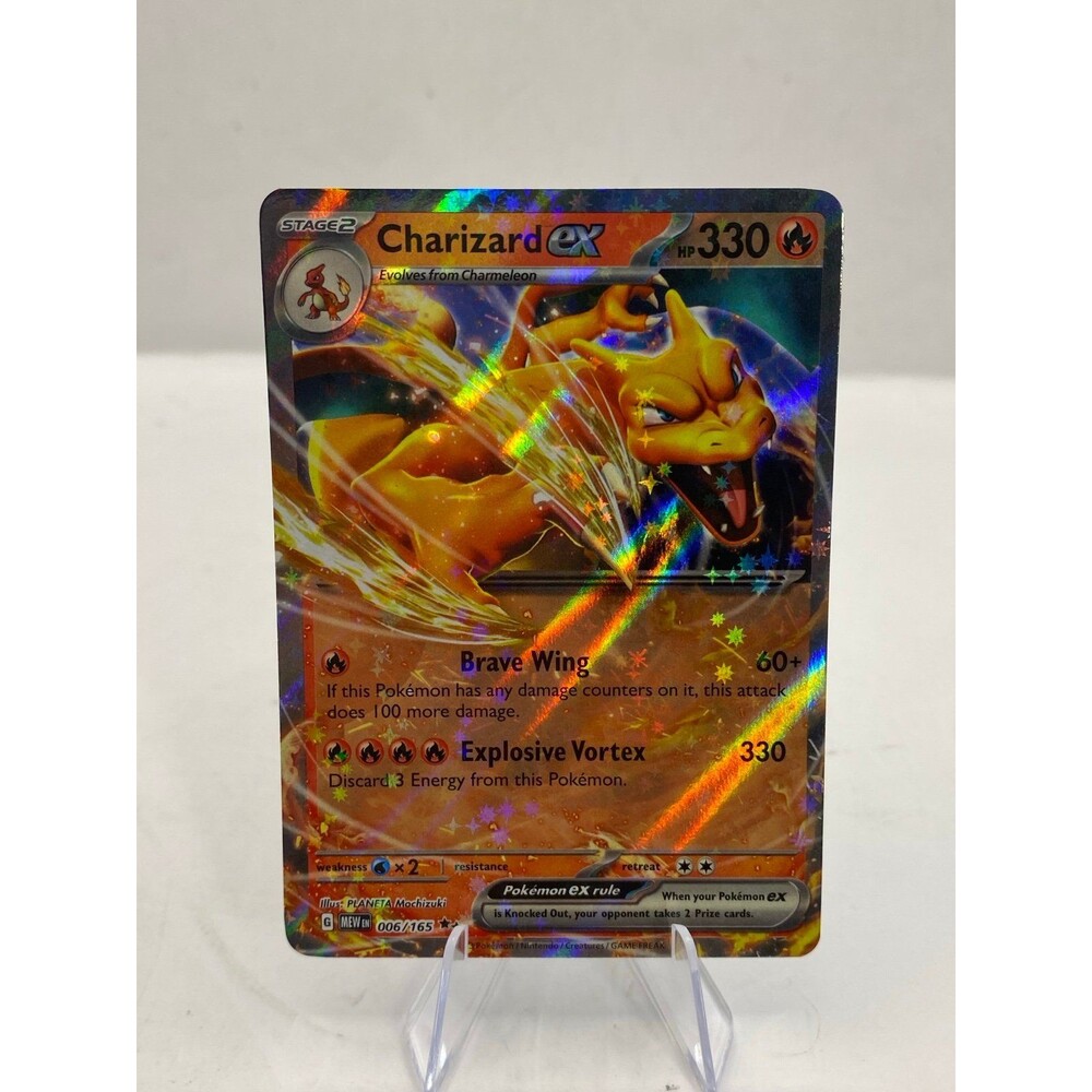 Pokemon TCG - Charizard ex 006/165 - Scarlet & Violet 151 Holo 006/165